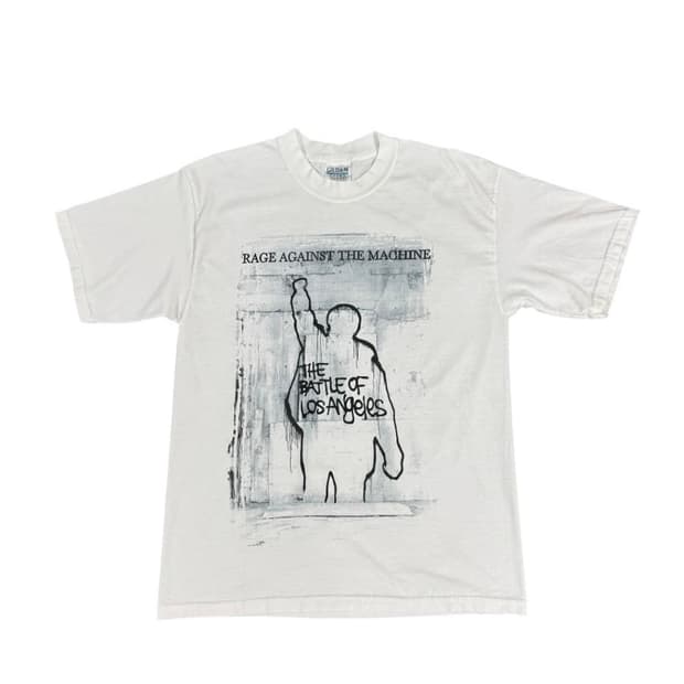 빈티지 90s RATM 레이지 어게인스트 더 머신 밴 드 티셔츠