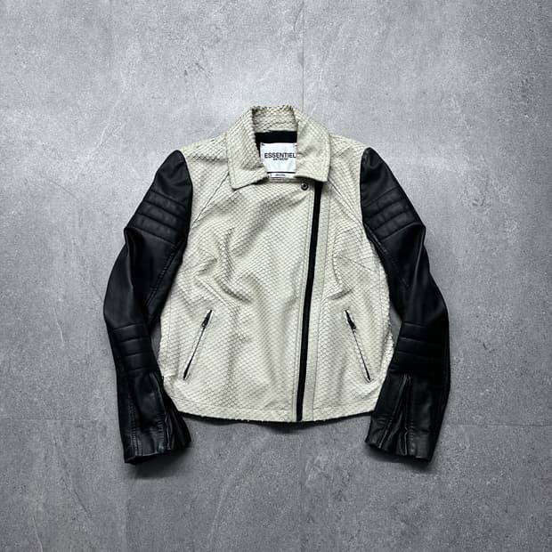 Essentiel Antwerp 파이톤 판넬 자켓