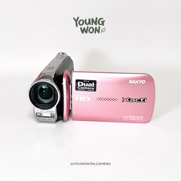 (초희귀!💕) 산요작티 VPC-GH1 빈티지 캠코더 핑크