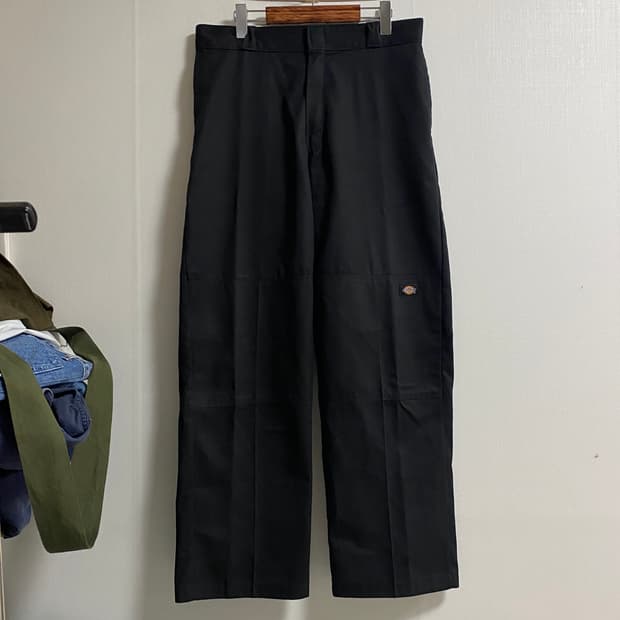 (33)디키즈 USA 블랙 더블니 워크 팬츠