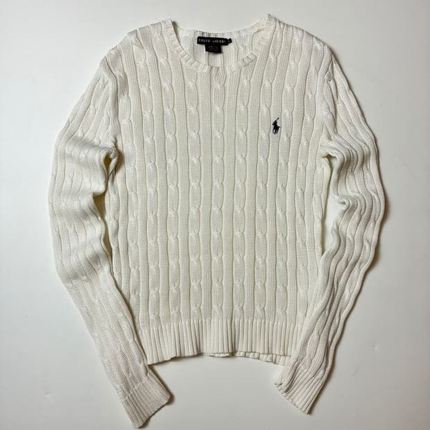 폴로 랄프로렌 00's 꽈배기 코튼 니트 PN8994