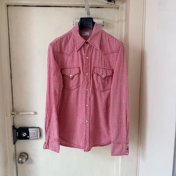 리바이스 시어서커 웨스턴 셔츠