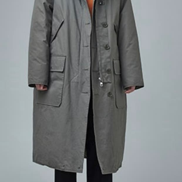 스튜디오 톰보이 라쿤퍼후드 롱야상