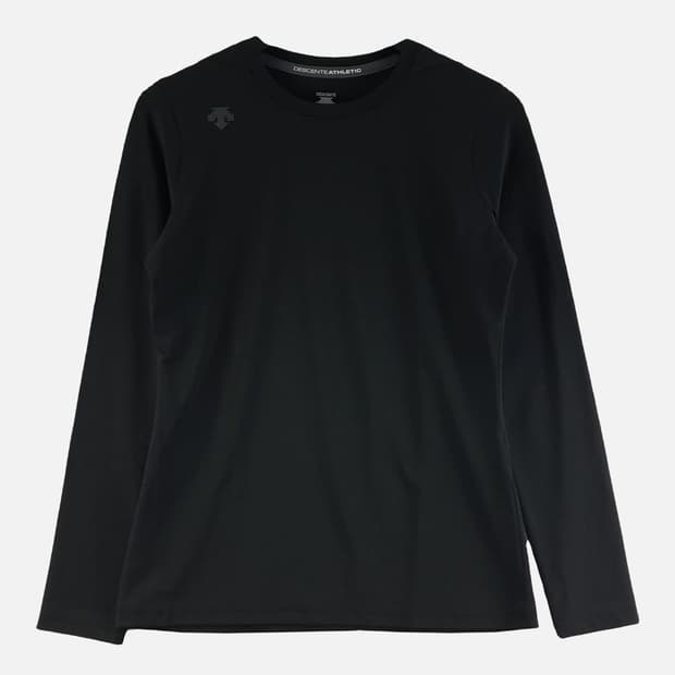데상트 블랙 여자 긴팔티 90 O0253