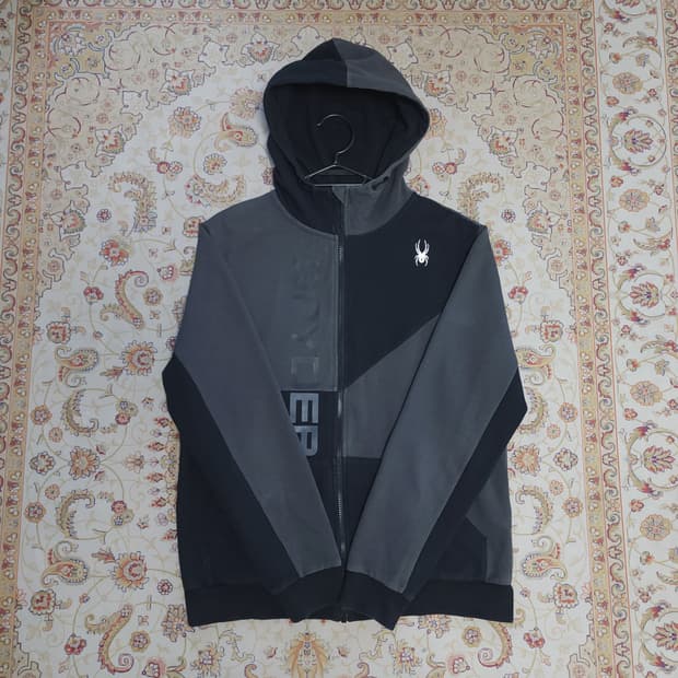 스파이더 코튼 남성 후드집업
100