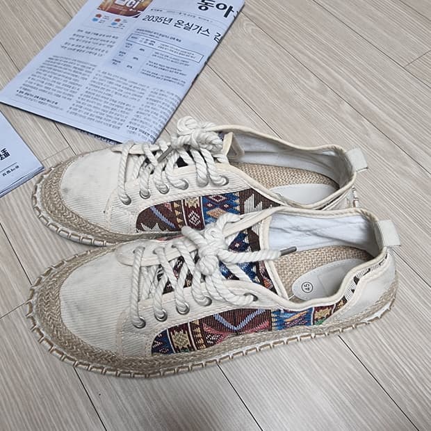 에스파드류 스타일 패턴 스니커즈(275-280)