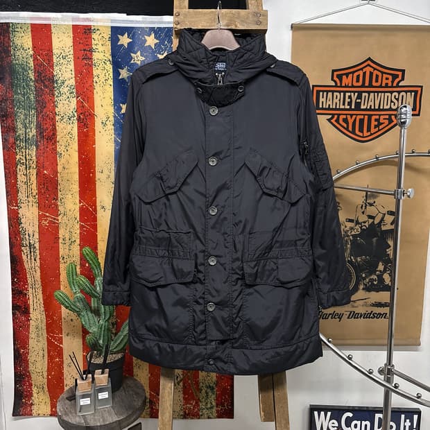 00s 폴로 랄프로렌 밀리터리 모티브 패디드 필드파카 윈드가드 N627