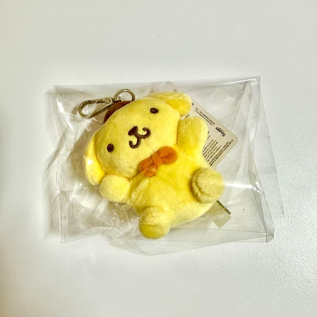 폼폼푸린 봉제인형 가방걸이