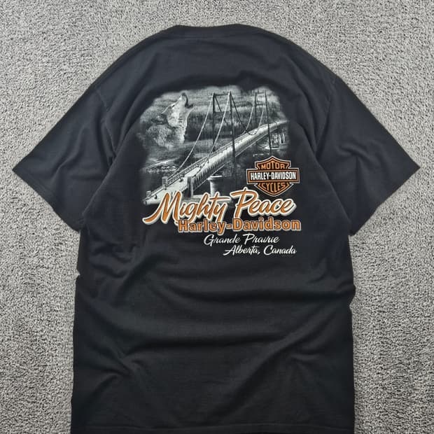 할리데이비슨 그란데 프레리 마이티피스 반팔 티셔츠 ( L )/ 11353