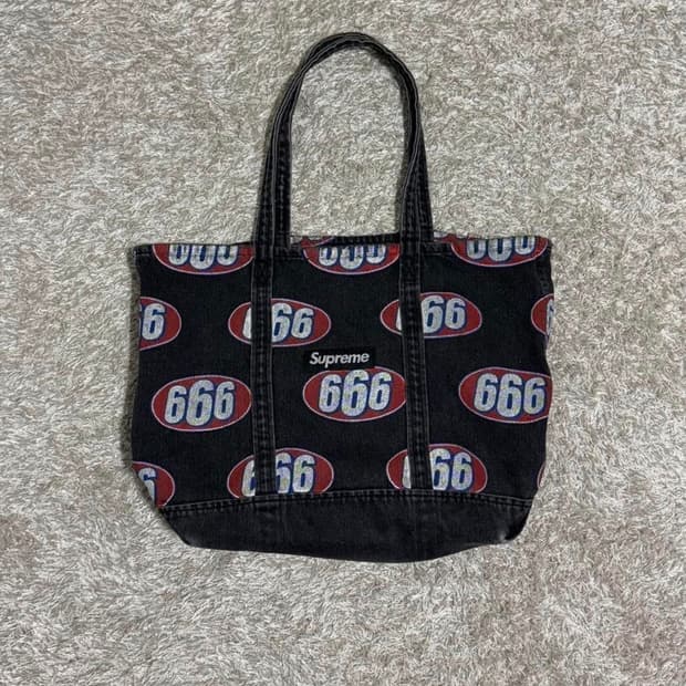 [리오브전포점] 슈프림 666 데님 토트 백