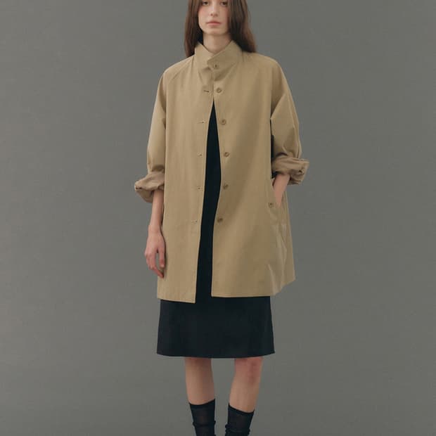ugst half trench coat (beige)