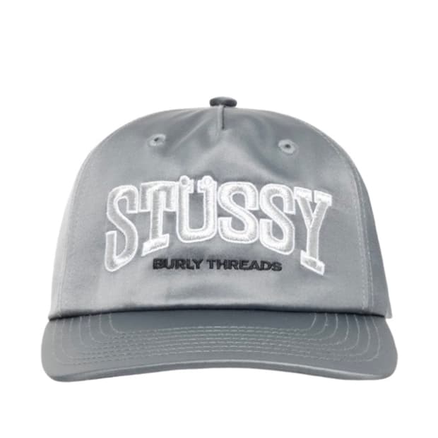 [스투시] 미드 뎁스 벌리 쓰레드 스냅백 그레이