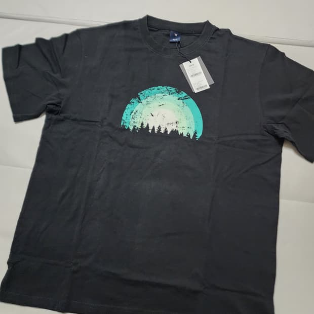 스위브반팔티셔츠블랙L