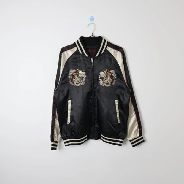 Jpn Sukajan Dragon Embroidery Jacket