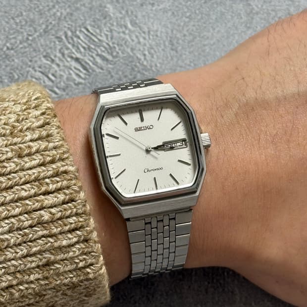 세이코 Seiko Chronos 스퀘어 데이 데이트