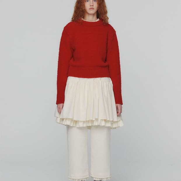 amomento 24fw red knit