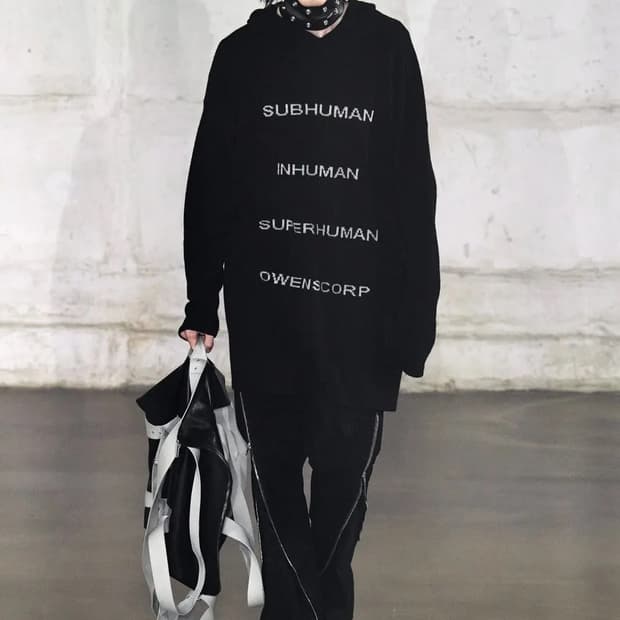 릭오웬스 니트 후디