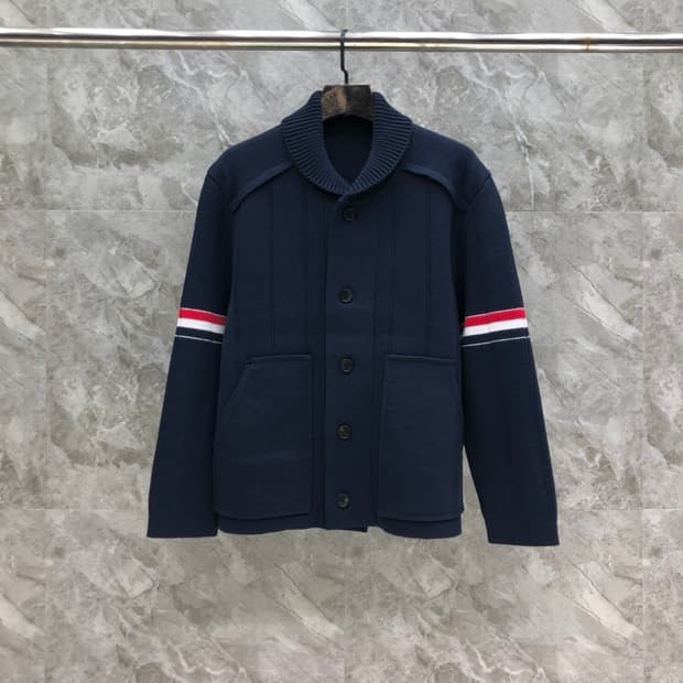 톰브라운 니트 재킷 코트