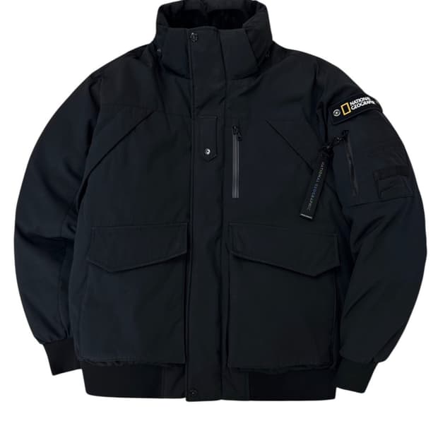 내셔널지오그래픽 덕다운 패딩 블랙 (XL) 