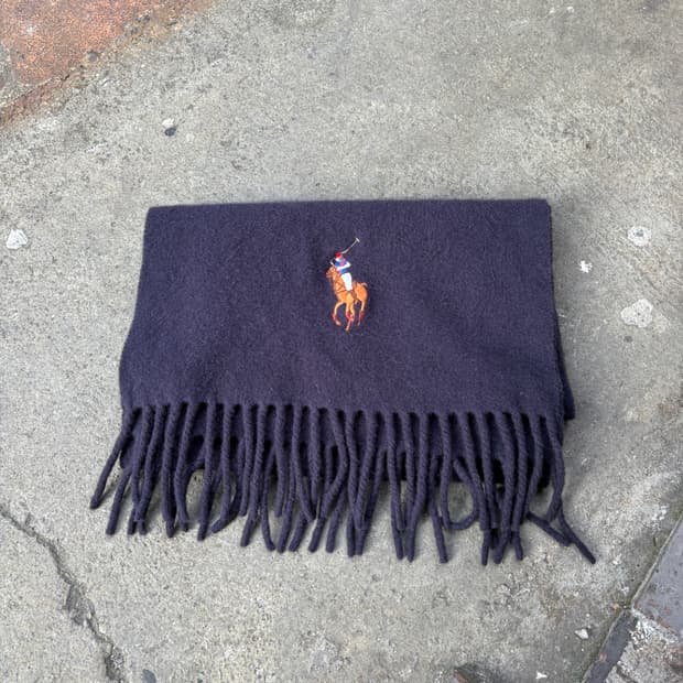 Polo 폴로 빅포니 울 머플러 목도리