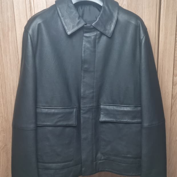 마시모두띠 포켓 디테일 나파 가죽 자켓