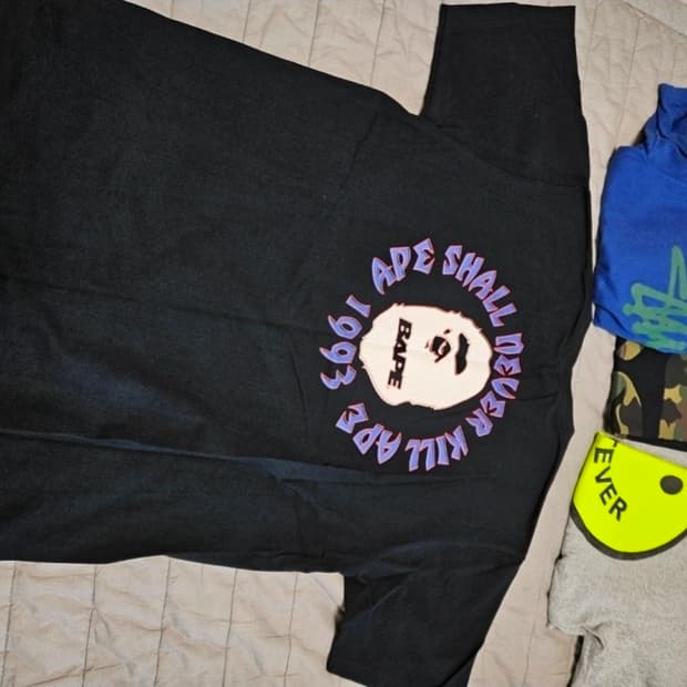 베이프 반팔 티셔츠 블랙