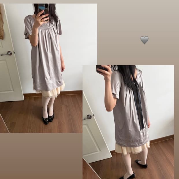 glossy dress