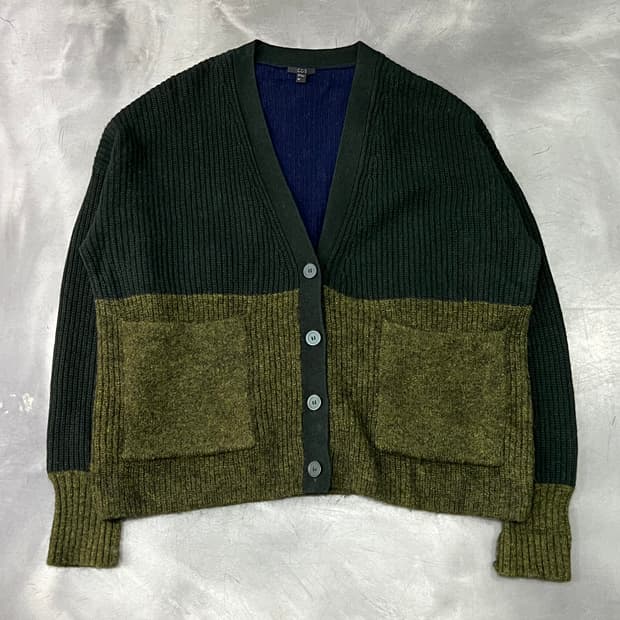  코스 울 배색 가디건 y14537