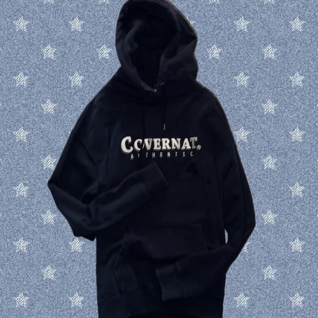 커버낫 네이비 후드티