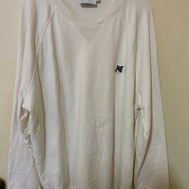 메종 MAISON KITSUNÉ 맨투맨 화이트