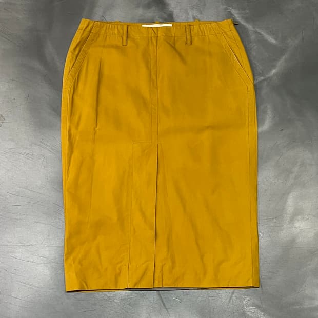 마르니 옐로우 미디 스커트 y16115