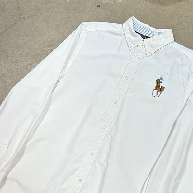 XL 폴로랄프로렌 빅포니 화이트 셔츠 