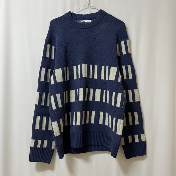 자라 클래식 라운드 니트 M/95