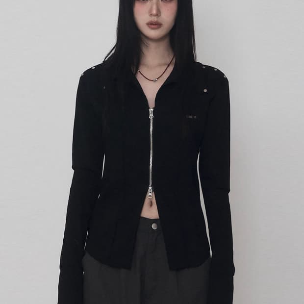 에트오소메 코르셋 자켓 블랙
