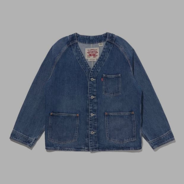리바이스 데님 가디건 남녀공용 M