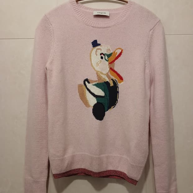 코치 정품 여성 캐시미어 100% 소재 S 사이즈