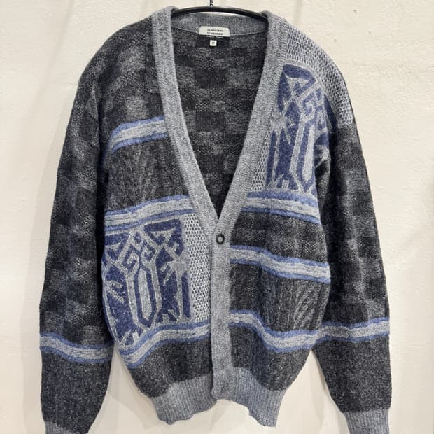 japan vintage wool 패턴 가디건