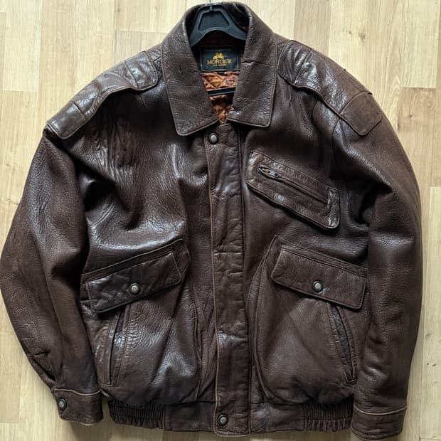 리얼 레더자켓