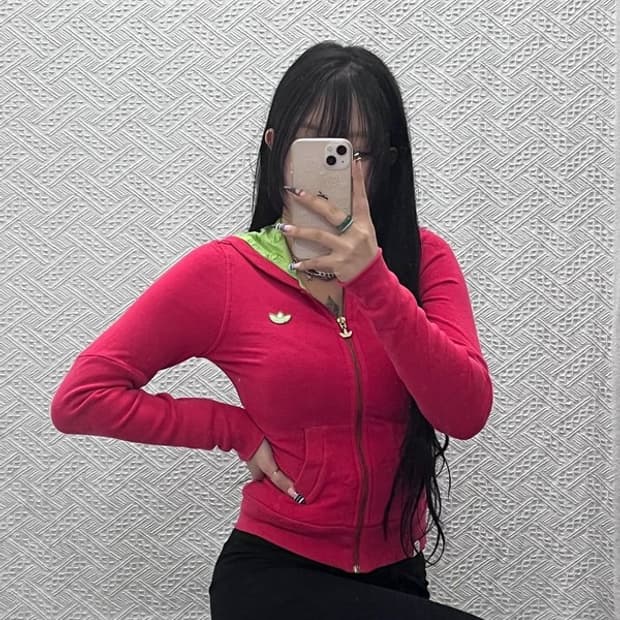 아디다스 Y2K 레트로 00's 네온컬러 후드집업 85 C07723