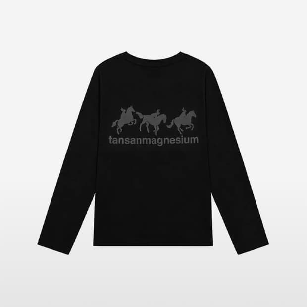 탄산마그네슘 홀스 래빗 롱슬리브 (블랙/그레이)