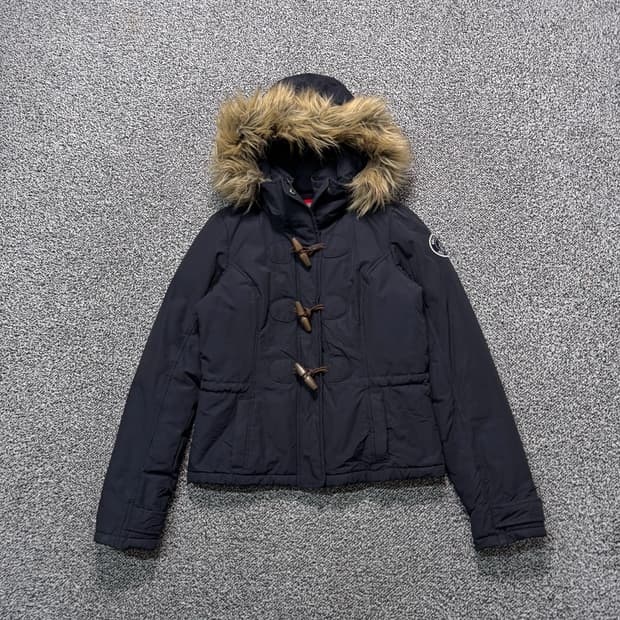 Name : 아베크롬비 울프죠 쓰리버튼 퍼 크롭 숏패딩 :) 