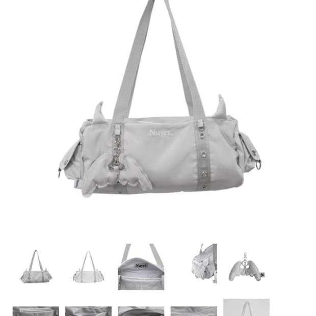 Nuyet 데빌 라운드 보스턴백 그레이