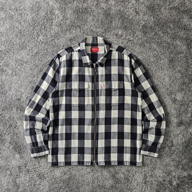 Supreme 체크 플란넬 자켓