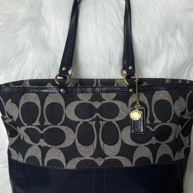 희귀템 ✨Coach denim bag L (코치 데님 토트백)