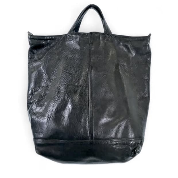 마가렛 호웰 카프스킨 토트백 블랙