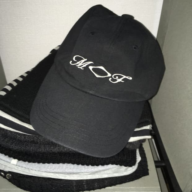 미스치프 스트링 볼캡 블랙 