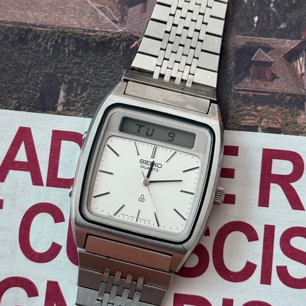 Seiko 세이코 쿼츠 아나디지 알람 크로노그래프 007