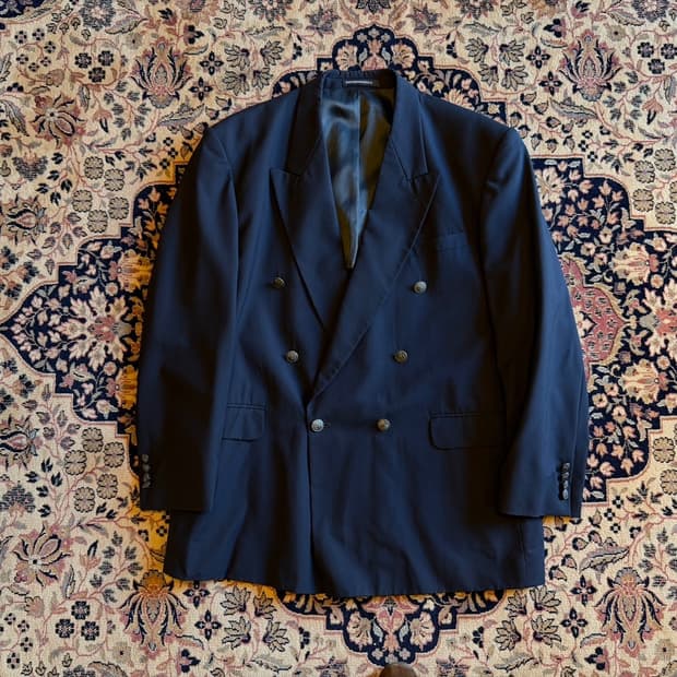 파쏘나블 은장 더블 브레스티드 자켓 105