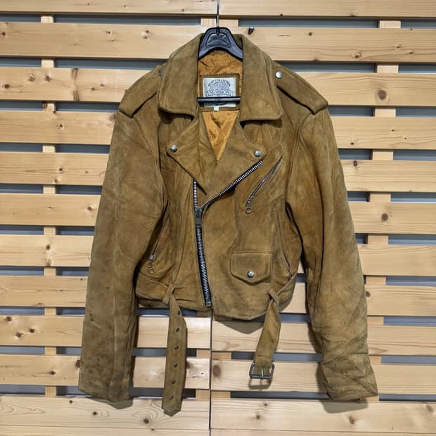 스웨이드 라이더자켓