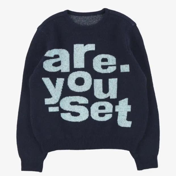 (새상품) 더콜디스트모먼트 TCM are knit 니트 네이비